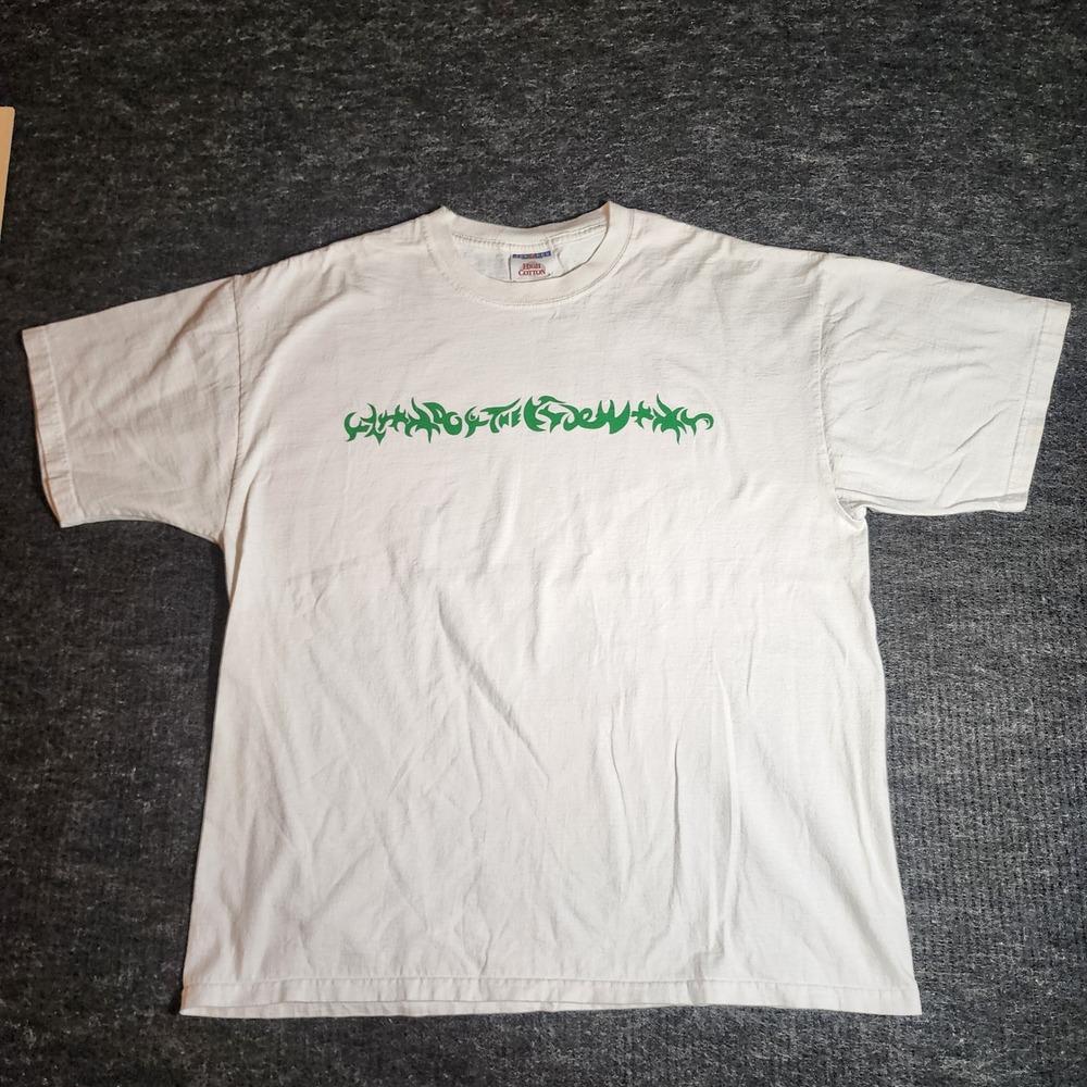 Vintage Jerzees Pepsi Mountain Dew Prom Party T-shirt Large Tribal Logo (D12-1)